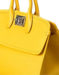 Salvatore Ferragamo Udio Small Leather Satchel Women -Luxe Shoulder Bags Sales Store 1111800418 RLLD 3