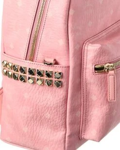 MCM Stark Side Studs Medium Visetos Backpack Women -Luxe Shoulder Bags Sales Store 1111854993 RLLD 3