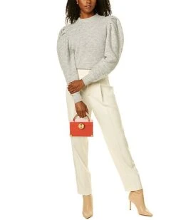 MOSCHINO Logo Leather Satchel Women 7 MOSCHINO Logo Leather Satchel Women -Luxe Shoulder Bags Sales Store 1111938874 RLLD 4