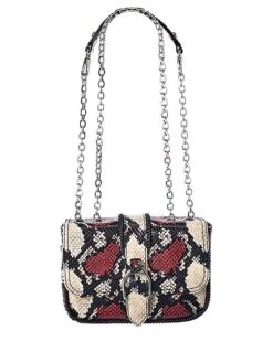 Longchamp Amazone XS Python-Embossed Leather Crossbody Women