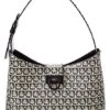 Salvatore Ferragamo Trifolio Coated Canvas Shoulder Bag Women