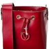 By Mario Valentino Karl Rope Guitar Leather Bucket Bag Women