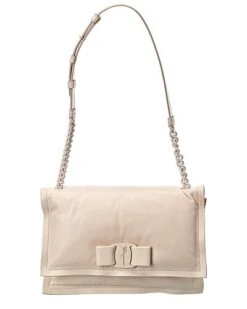Salvatore Ferragamo Viva Bow Small Leather Shoulder Bag Women