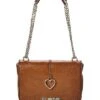 LOVE MOSCHINO Croc-Embossed Shoulder Bag Women