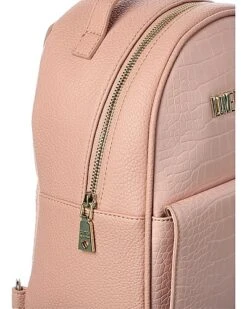 LOVE MOSCHINO Heart Croc-Embossed Backpack Women -Luxe Shoulder Bags Sales Store 1160234669 RLLD 3