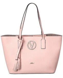 By Mario Valentino Soho Medallion Leather Tote Women
