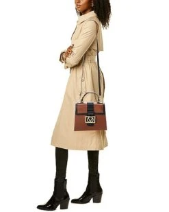 By Mario Valentino Betty V Emblem Leather Satchel Women -Luxe Shoulder Bags Sales Store 1160291749 RLLD 4