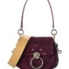 Chloé Tess Small Suede Shoulder Bag Women