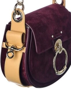 Chloé Tess Small Suede Shoulder Bag Women -Luxe Shoulder Bags Sales Store 1160294511 RLLD 3