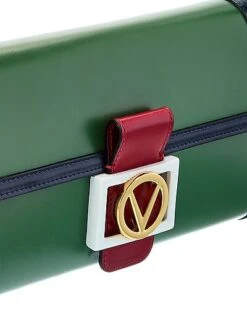 By Mario Valentino Ava V Emblem Leather Clutch Women -Luxe Shoulder Bags Sales Store 1160306659 RLLD 3