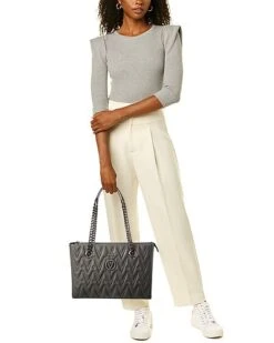 By Mario Valentino Floralie Diamond Leather Shoulder Bag Women -Luxe Shoulder Bags Sales Store 1160315906 RLLD 4