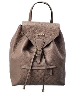 By Mario Valentino Leon Dollaro Leather Bucket Bag Women