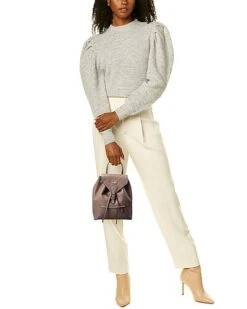 By Mario Valentino Leon Dollaro Leather Bucket Bag Women -Luxe Shoulder Bags Sales Store 1160315933 RLLD 4