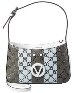 By Mario Valentino Kai Monogram Leather Crossbody Women