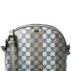 By Mario Valentino Diana Monogram Leather Crossbody Women