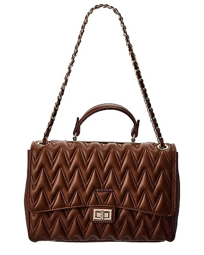 By Mario Valentino Posh D Plate Leather Shoulder Bag Women 1 By Mario Valentino Posh D Plate Leather Shoulder Bag Women