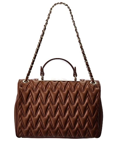 By Mario Valentino Posh D Plate Leather Shoulder Bag Women 2 By Mario Valentino Posh D Plate Leather Shoulder Bag Women - Image 2