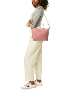 Longchamp Le Pliage Cuir Medium Leather Top Handle Tote Women -Luxe Shoulder Bags Sales Store 1160357458 RLLD 4