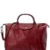 Longchamp Le Pliage Cuir Large Leather Short Handle Tote Women