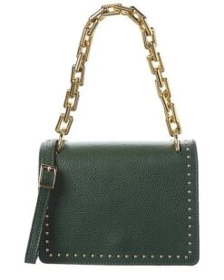 Brielle Studded Leather Crossbody Women