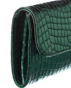 Lucie Croc-Embossed Leather Clutch Women -Luxe Shoulder Bags Sales Store 1160410883 RLLD 3