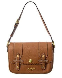 LOVE MOSCHINO Buckle Leather Crossbody Women