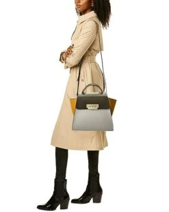 Eartha Top Handle Colorblocked Leather Shoulder Bag Women -Luxe Shoulder Bags Sales Store 1160426938 RLLD 4