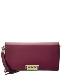 Earthette Convertible Wallet Leather Crossbody Women