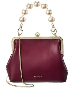 Lacey Leather Frame Clutch Women
