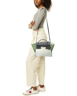 Eartha Clear Colorblocked Top Handle Satchel Women 7 Eartha Clear Colorblocked Top Handle Satchel Women -Luxe Shoulder Bags Sales Store 1160427027 RLLD 4