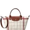 Longchamp Le Pliage Small Canvas & Leather Short Handle Tote Women