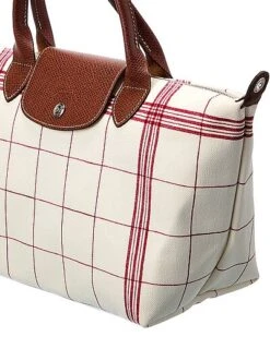 Longchamp Le Pliage Small Canvas & Leather Short Handle Tote Women -Luxe Shoulder Bags Sales Store 1160436793 RLLD 3