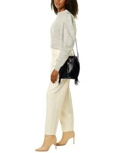 Furla Miastella Small Suede Bucket Bag Women -Luxe Shoulder Bags Sales Store 1160438145 RLLD 4