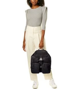 Furla Marea Small Leather-Trim Backpack Women -Luxe Shoulder Bags Sales Store 1160438313 RLLD 4