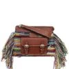 Chloé Edith Cashmere & Leather Clutch Women