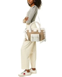 Chloé Edith Day Medium Linen & Leather Satchel Women -Luxe Shoulder Bags Sales Store 1160470559 RLLD 4