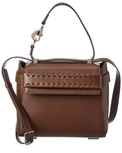 Chloé Nacha Leather Shoulder Bag Women