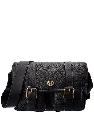Michael Kors Collection Leather Messenger Bag Women 1 Michael Kors Collection Leather Messenger Bag Women