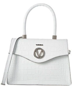 By Mario Valentino Melanie Top Handle Croc-Embossed Leather Satchel Women