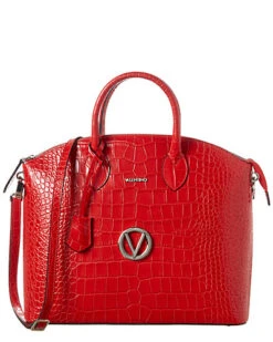 By Mario Valentino Bravia Croc-Embossed Leather Satchel Women