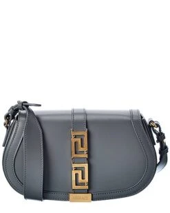 Versace Greca Goddess Leather Shoulder Bag Women