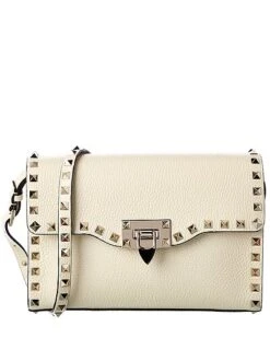 Valentino Rockstud Small Grainy Leather Crossbody Women