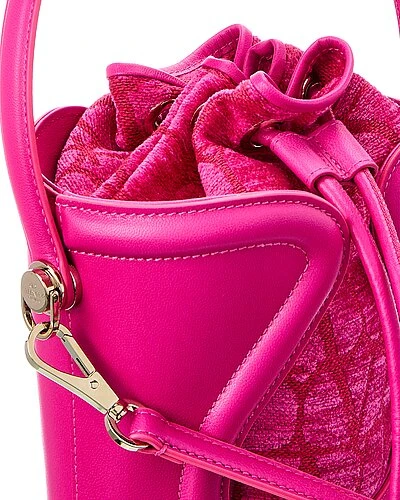 Valentino La Cinquieme Toile Iconographe Canvas & Leather Bucket Bag Women 3 Valentino La Cinquieme Toile Iconographe Canvas & Leather Bucket Bag Women - Image 3