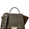 Eartha Iconic Soft Top Handle Leather & Suede Satchel Women
