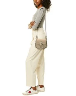 Chloé Tess Small Linen & Leather Shoulder Bag Women -Luxe Shoulder Bags Sales Store 1160506369 RLLD 4