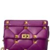 Valentino Roman Stud Large Leather Shoulder Bag Women