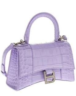 Balenciaga Hourglass XS Croc-Embossed Leather Top Handle Satchel Women -Luxe Shoulder Bags Sales Store 1160506638 RLLD 3