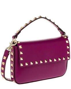 Valentino Rockstud Leather Crossbody Women 6 Valentino Rockstud Leather Crossbody Women -Luxe Shoulder Bags Sales Store 1160506730 RLLD 3