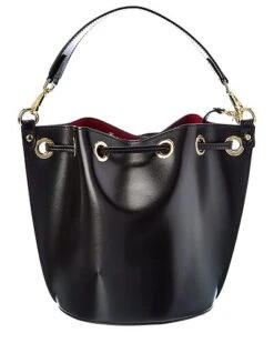 By Mario Valentino Adel Rope Guitar Leather Bucket Bag Women -Luxe Shoulder Bags Sales Store 1160506868 RLLD 3