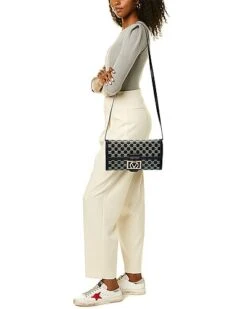 By Mario Valentino Ava Monogram Leather Clutch Women -Luxe Shoulder Bags Sales Store 1160506928 RLLD 4